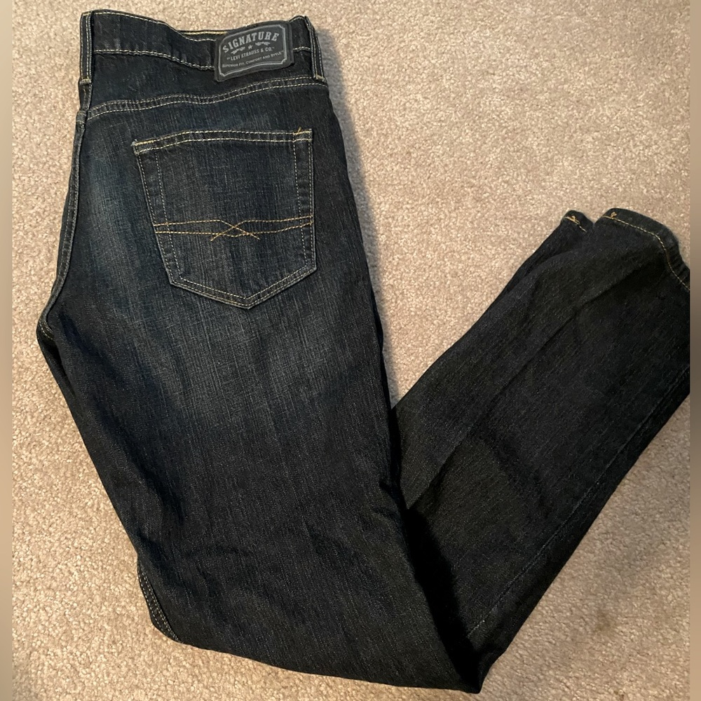 Levi men’s jeans dark denim